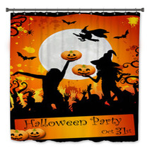 Halloween Disco-party Card Bath Decor 16721762