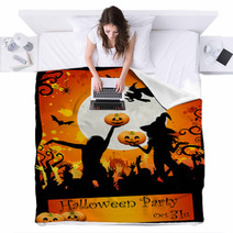 Halloween Disco-party Card Blankets 16721762