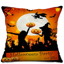 Halloween Disco-party Card Pillows 16721762