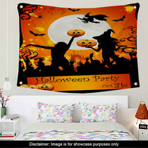 Halloween Disco-party Card Wall Art 16721762