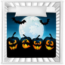 Halloween Night With Pumpkins Nursery Decor 56618669