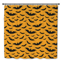 Halloween Pattern With Bats Bath Decor 120401953