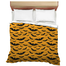 Halloween Pattern With Bats Bedding 120401953