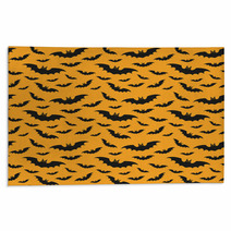Halloween Pattern With Bats Rugs 120401953