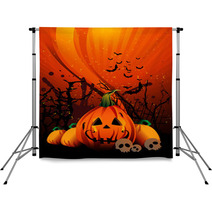 Halloween Pumpkin Vector Backdrops 26152840