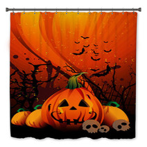 Halloween Pumpkin Vector Bath Decor 26152840