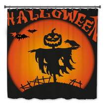 Halloween Scarecrow Bath Decor 67190176