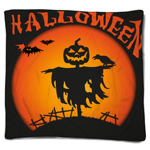 Halloween Scarecrow Blankets 67190176