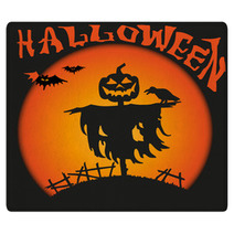 Halloween Scarecrow Rugs 67190176