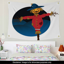 Halloween Scarecrow Wall Art 25734463