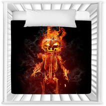 Halloween - Series Of Fiery Illustrations Nursery Decor 17368956