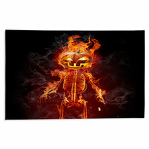 Halloween - Series Of Fiery Illustrations Rugs 17368956