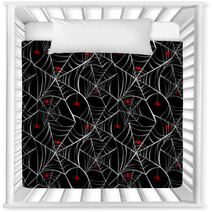 Halloween Spider Webs Seamless Pattern Background EPS10 File. Nursery Decor 56241065
