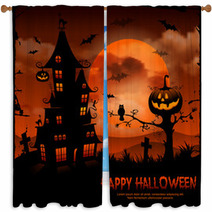 Halloween Window Curtains 55941913