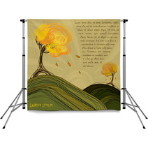 Hand-draw Autumn Background Design Backdrops 16414232