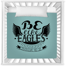 Hand Lettering Be Like Eagles With Wings Nursery Decor 175315805
