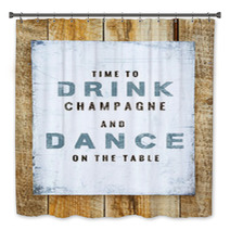 Hand-painted Motivational  Vintage Poster. Drink And Dance. Bath Decor 68700070