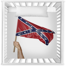 Hand Proudly Waving The Flag Of The Confederate States 3d Rendering Nursery Decor 109186254
