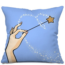 Hand With A Magic Wand Pillows 30079108