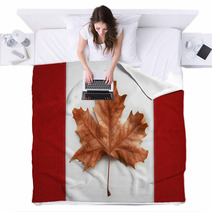 Handmade Canadian Flag Blankets 3590665