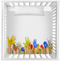Hands In Paint Nursery Decor 56720033