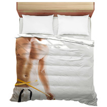 Hansome Young Man With Measuring Tape Bedding 53662195