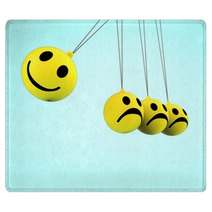 Happy And Sad Smileys Showing Emotions Rugs 57261766