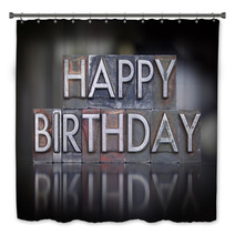 Happy Birthday Letterpress Bath Decor 69380311
