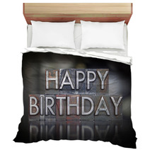 Happy Birthday Letterpress Bedding 69380311