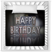 Happy Birthday Letterpress Nursery Decor 69380311