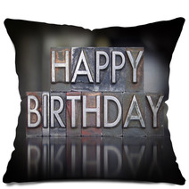 Happy Birthday Letterpress Pillows 69380311