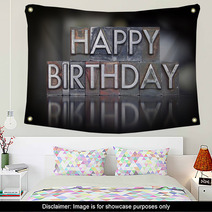 Happy Birthday Letterpress Wall Art 69380311