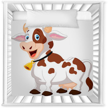 Happy Cartoon Cow Nursery Decor 70332395