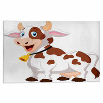Happy Cartoon Cow Rugs 70332395