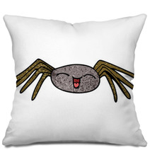 Happy Cartoon Doodle Spider Pillows 226714686