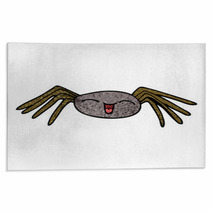 Happy Cartoon Doodle Spider Rugs 226714686