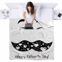 Happy Father's Day  Background Or Card Blankets 62762911