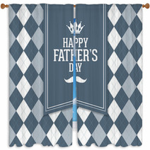 Happy Father's Day Window Curtains 63866216