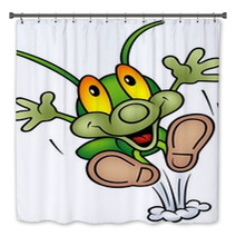 Happy Green Bug  Big Jump Bath Decor 12371340