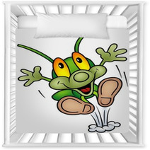 Happy Green Bug  Big Jump Nursery Decor 12371340