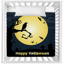 Happy Halloween Poster Vector Illustration Nursery Decor 68218743