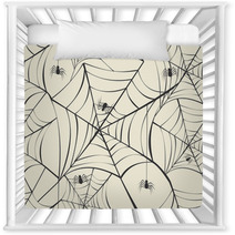 Happy Halloween Spider Webs Seamless Pattern Background EPS10 Fi Nursery Decor 56241124