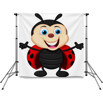 Happy Ladybug Cartoon Backdrops 56991227