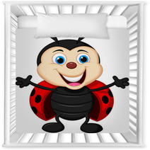 Happy Ladybug Cartoon Nursery Decor 56991227