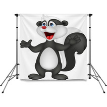 Happy Skunk Cartoon Backdrops 50106254