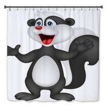 Happy Skunk Cartoon Bath Decor 50106254