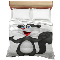 Happy Skunk Cartoon Bedding 50106254