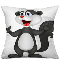 Happy Skunk Cartoon Pillows 50106254