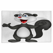 Happy Skunk Cartoon Rugs 50106254