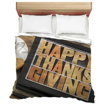 Happy Thanksgiving On Digital Tablet Bedding 57651228
